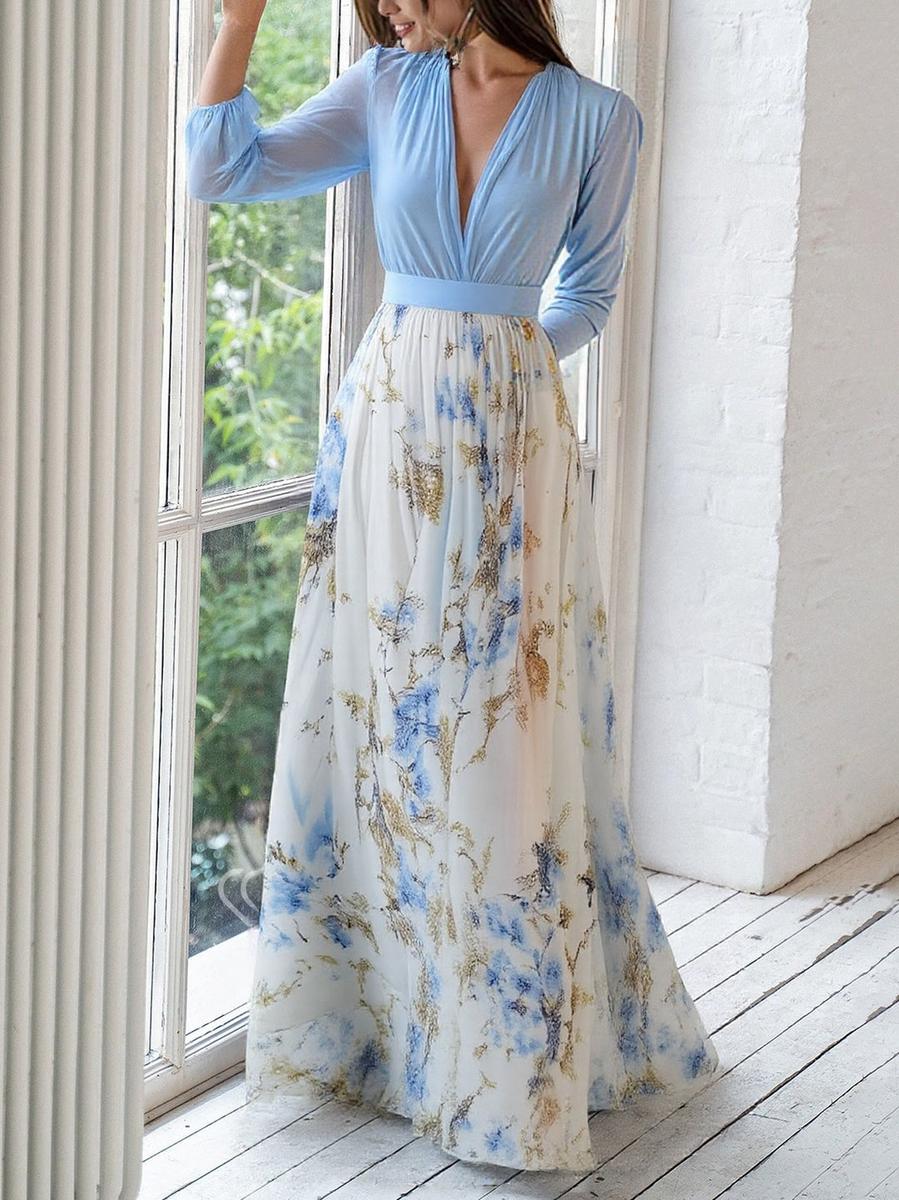 Yvonne – Floral Long-Sleeve Dress - Image 3