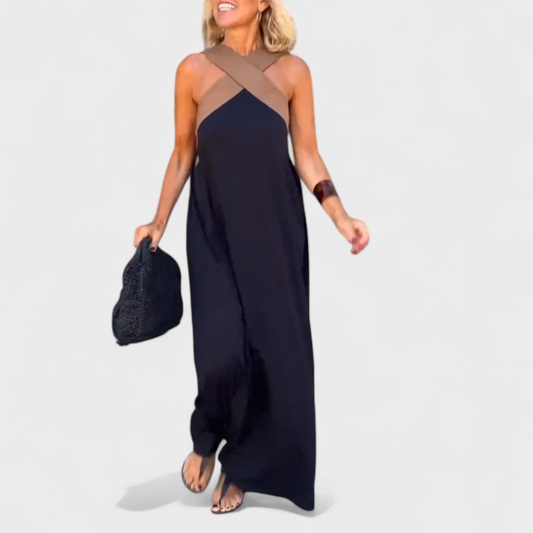 Susanne – Women Cross-Neck Maxi Dress - Image 7