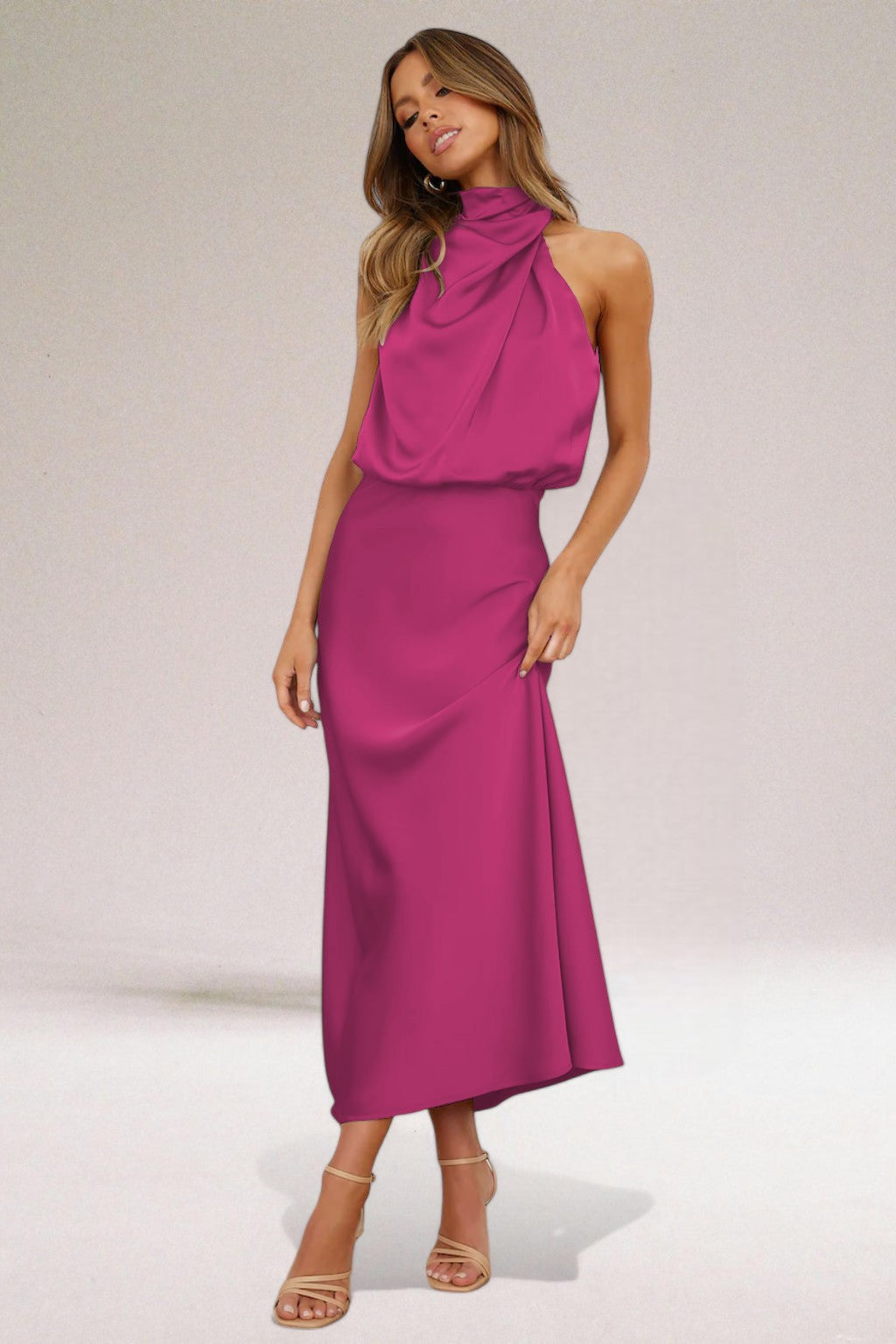 Olivia – Women Elegant Halter Neck Dress - Image 5