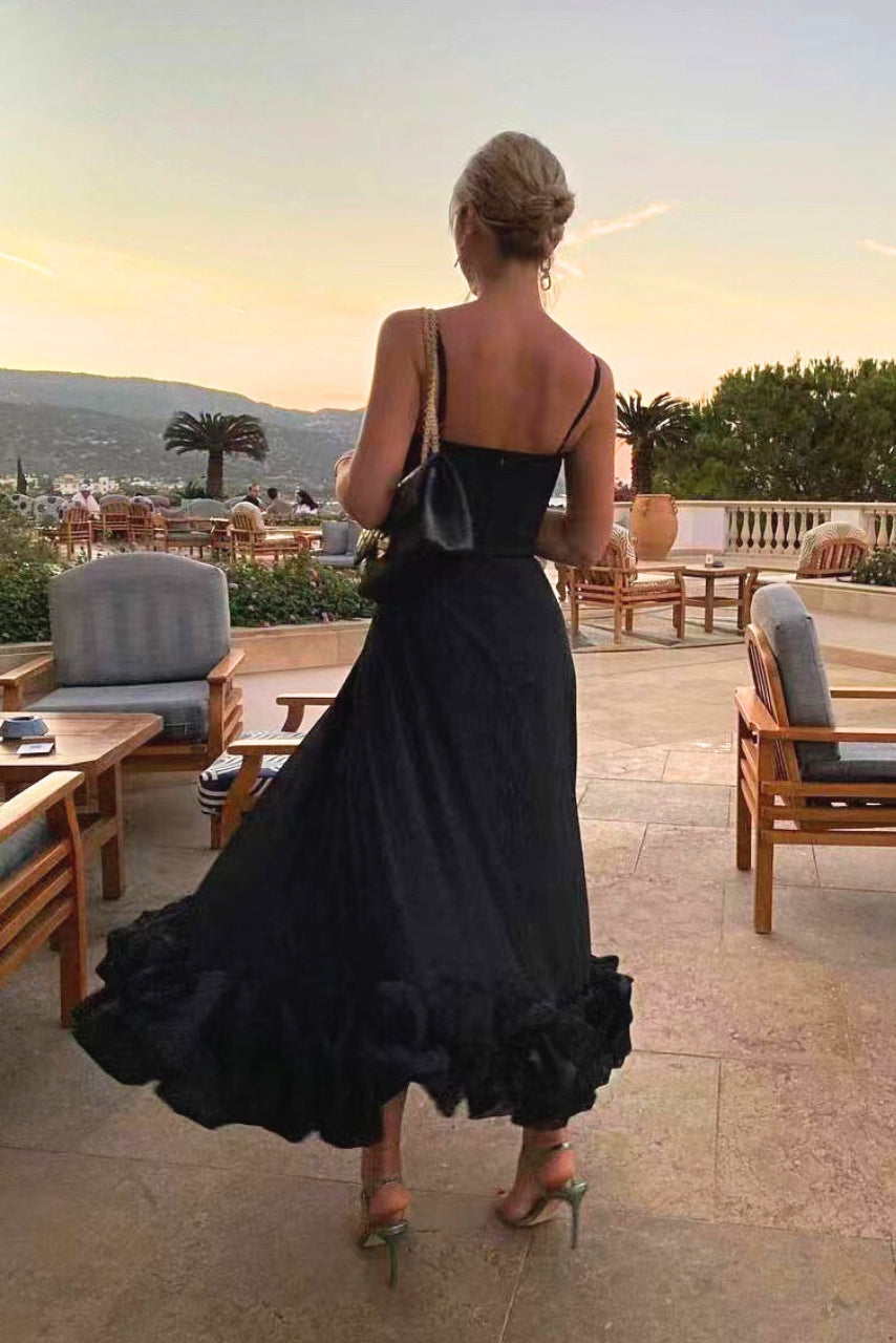 Brigitte – Women Ruffled Evening Dress - Image 3