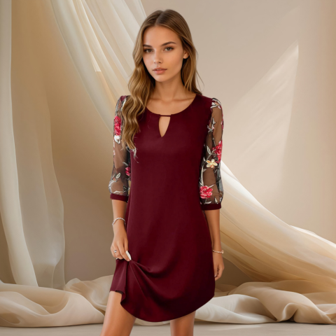 Sophie – Floral Detail Dress - Image 1