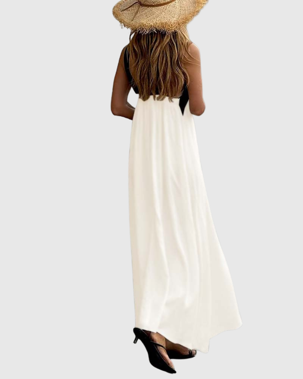 Annemarie – Elegant Cross Neck Dress - Image 3