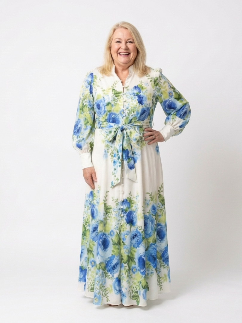 Clara – Elegantes Langarmkleid für Damen - Image 3