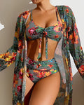 Lola – Women Tropical Print Bikini Set  - Image 1