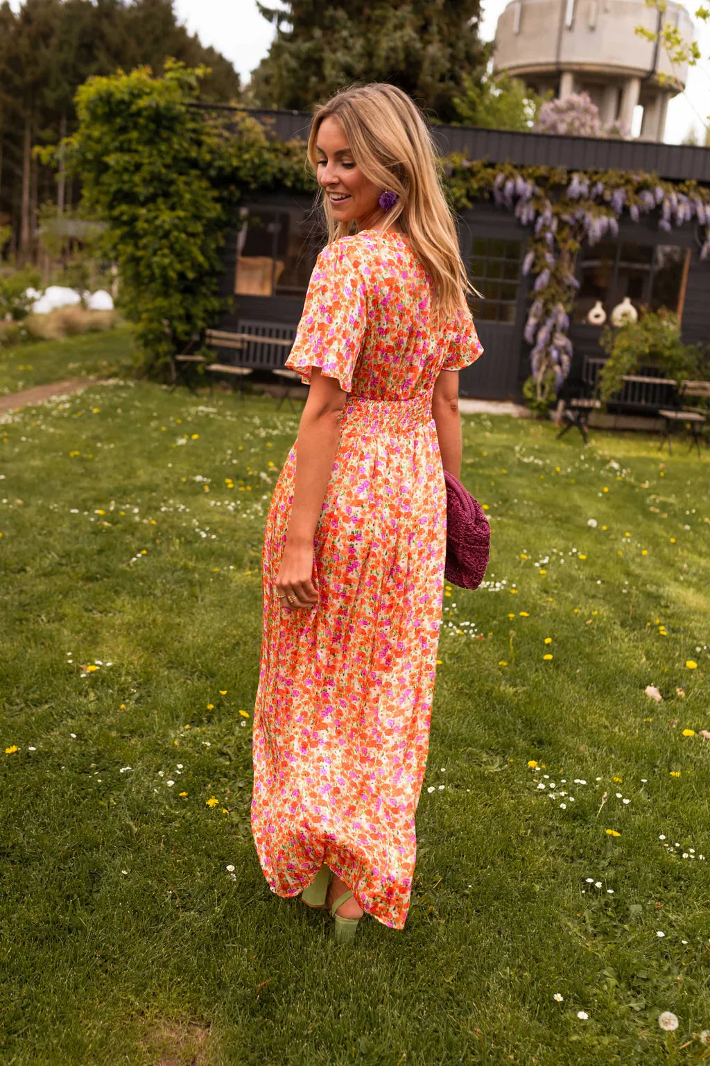 Anja – Defined Waist & Flowy Summer Cut Dress - Image 4