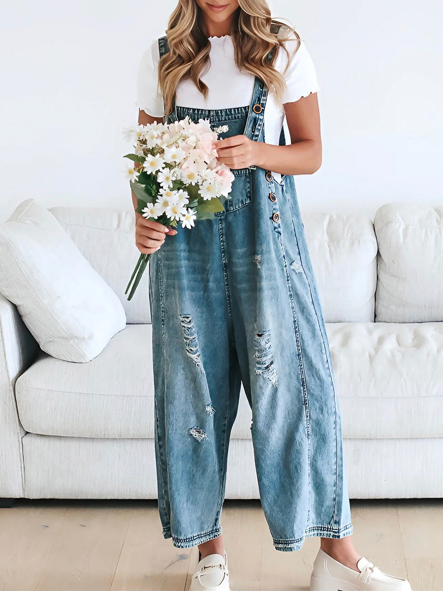 Erika – Loose-fitting denim Jumpsuit - Image 3