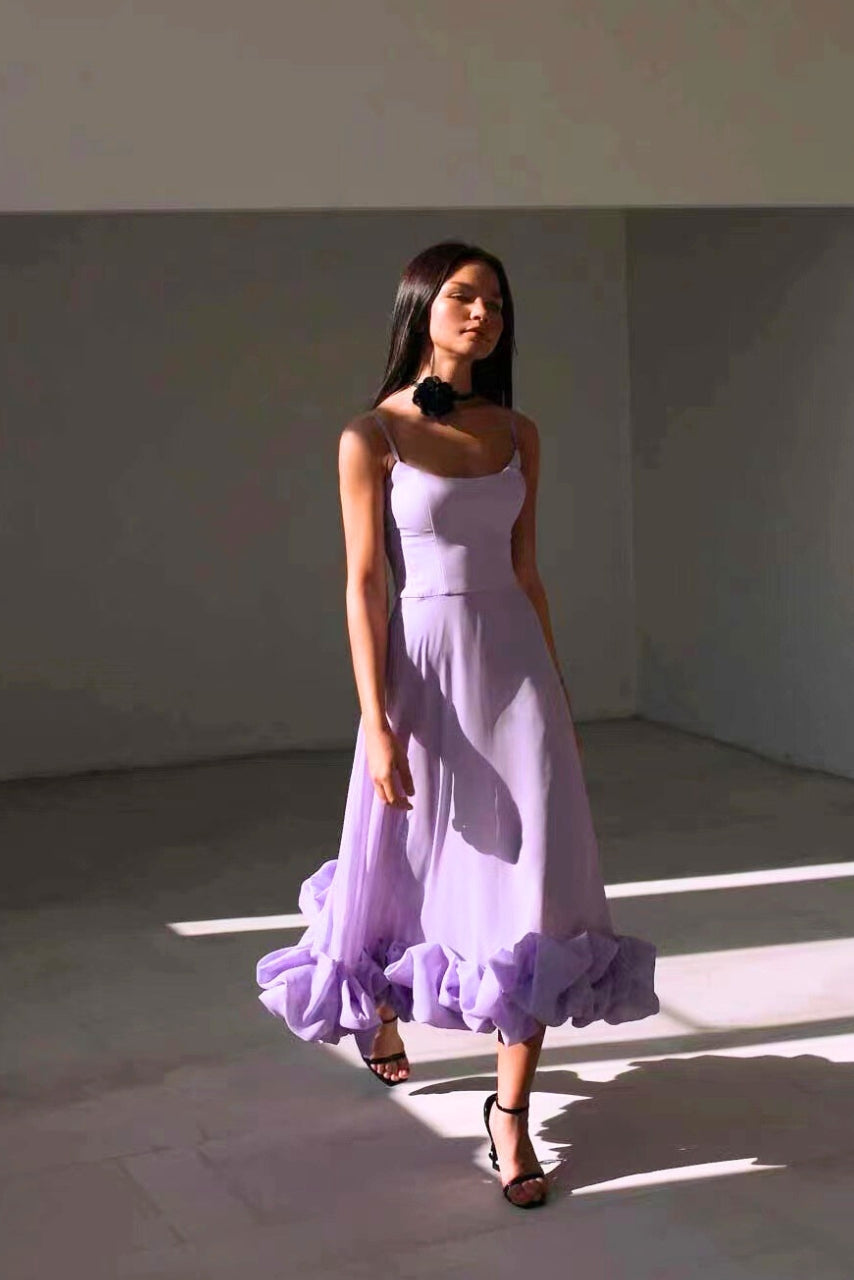Brigitte – Women Ruffled Evening Dress - Image 8