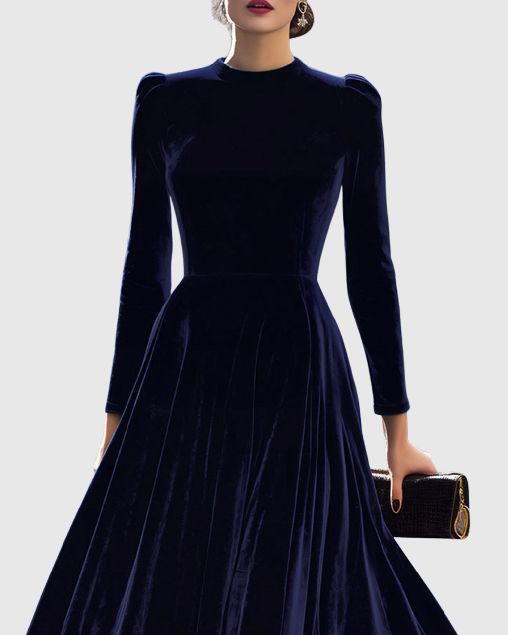Verena – Elegant Long Sleeve Dress - Image 2
