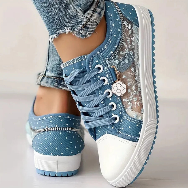 Lola – Women Casual Lace-Up Sneakers - Image 3