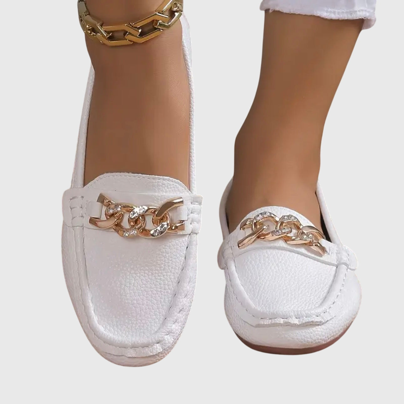 Anja – Women Stylish Chain Detail Shoes - Image 1