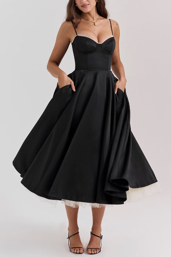 Marie – Strapless V-neck sleeveless Dress - Image 7