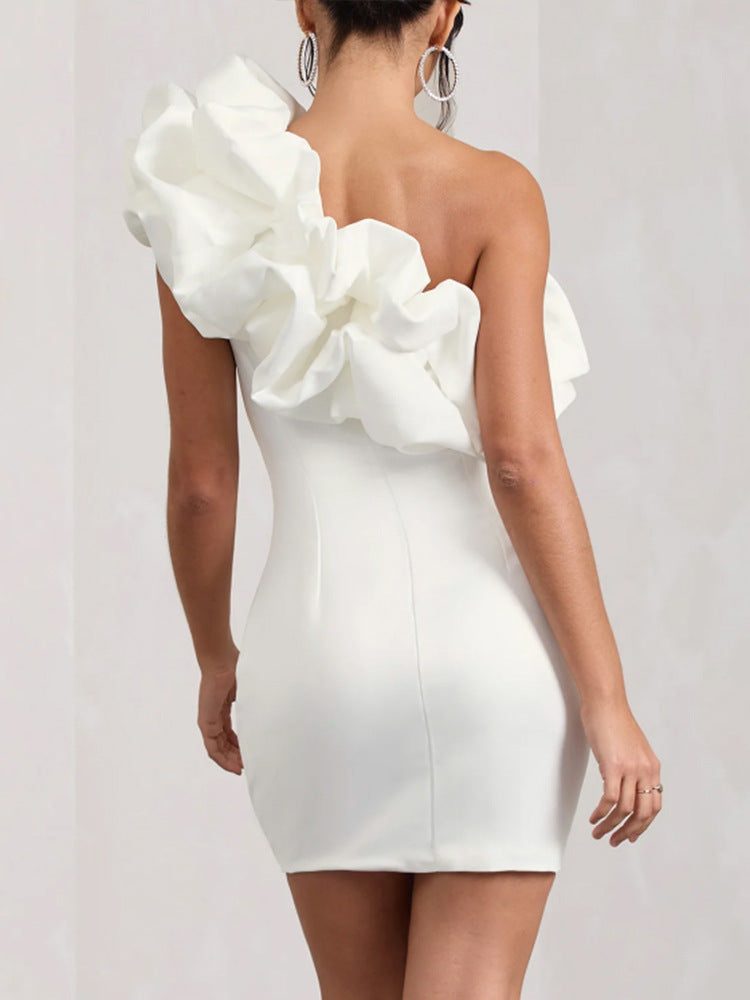 Mila – Elegant Sleeveless One-Shoulder Dress - Image 3