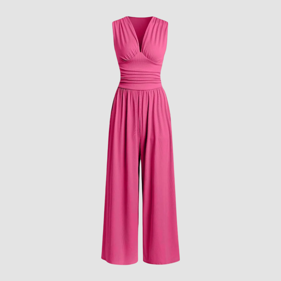 Marie – Women Stretch Comfort Wide-Leg Jumpsuit - Image 6