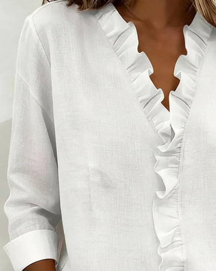 Yvonne – Lightweight V-Neck Blouse - Image 8