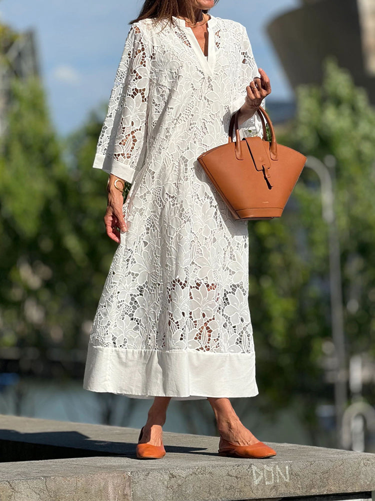 Zoey – Women Lace Maxi Dress - Image 2