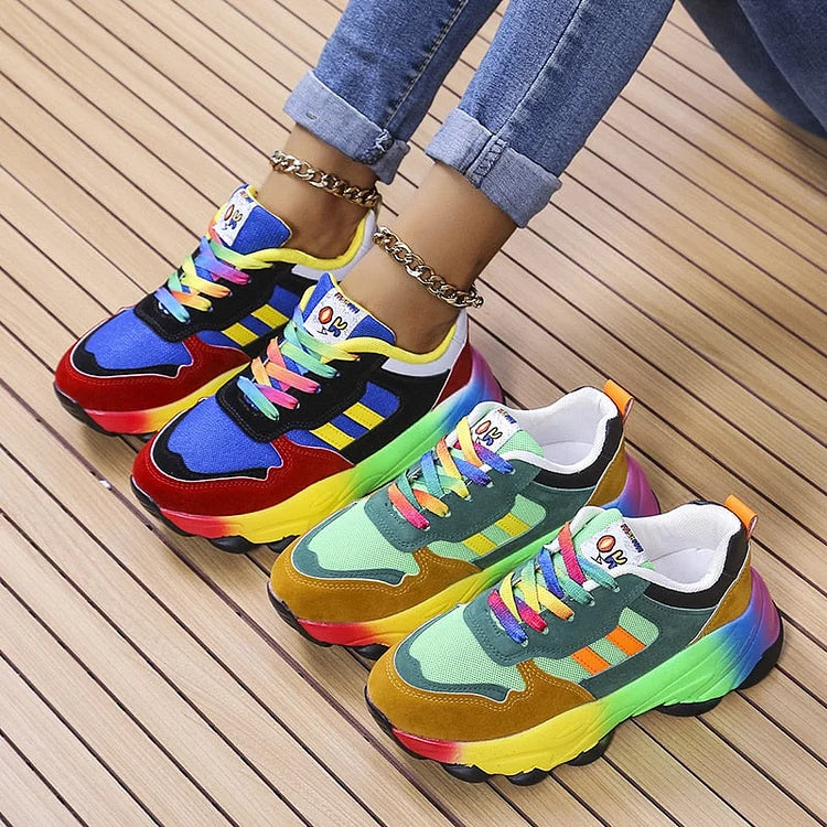 Maren – Trendy Rainbow Sneakers - Image 2