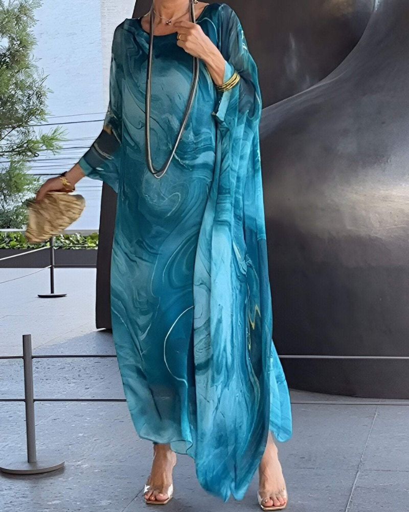 Ella – Women Fslowing Chiffon Dres - Image 1