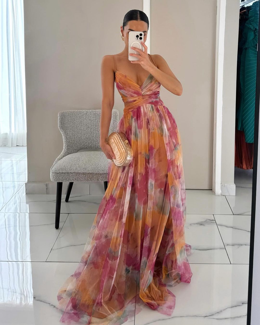 Amelie – Floral Wedding Guest Dress - Image 3