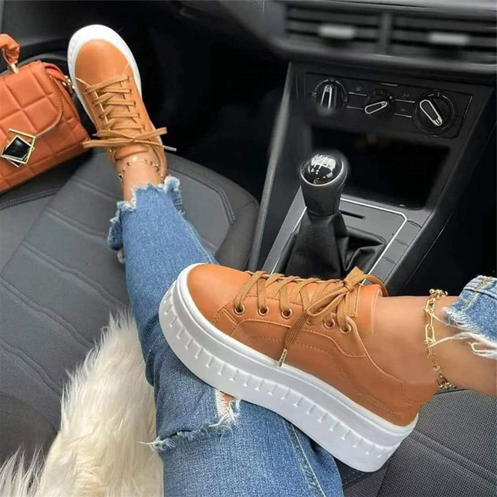 Hannah – Thick Sole Fashion Sneakers - Image 1