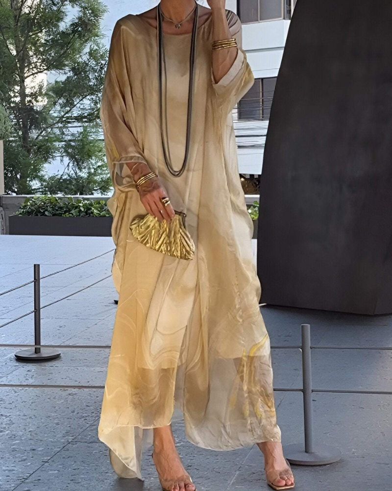 Ella – Women Fslowing Chiffon Dres - Image 4