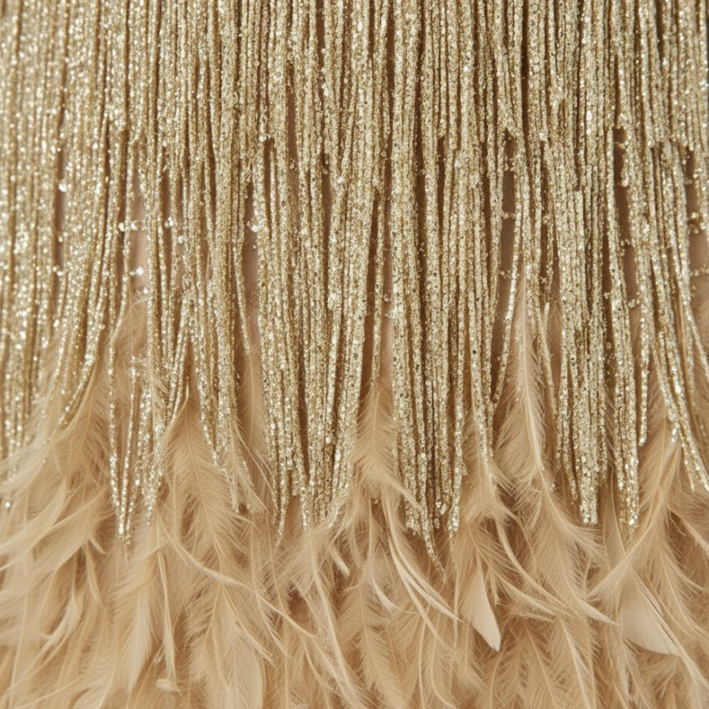 Sophia – Feather Trimmed Evening Dress - Image 7