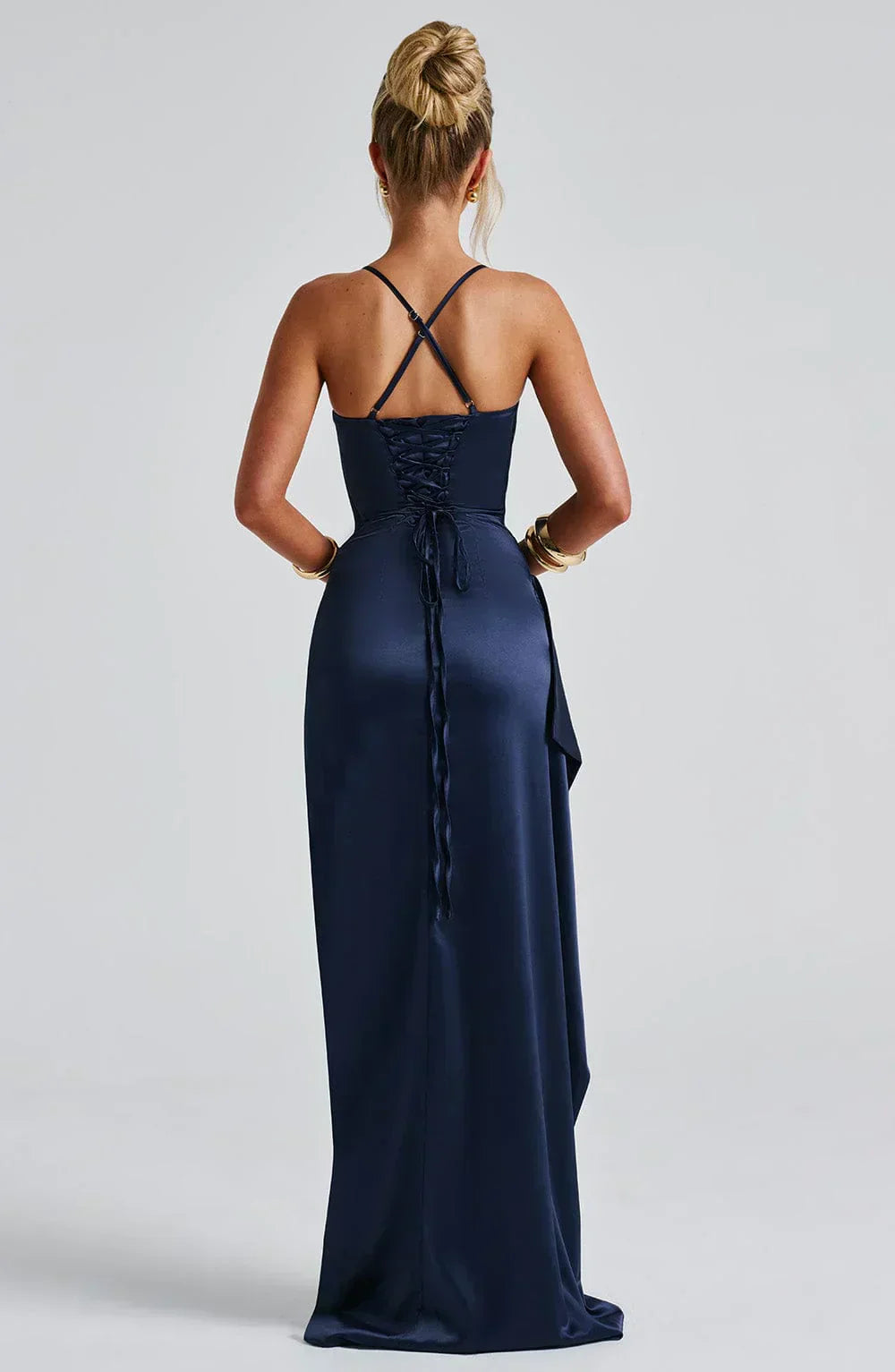 Anja –  Shoulder-Strap Long Split Dress - Image 12