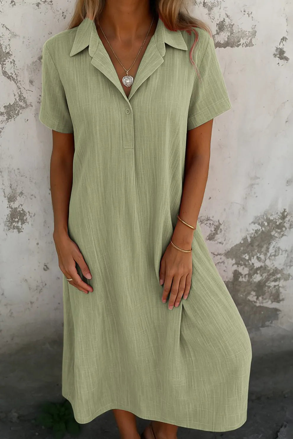 Doreen – Casual V-Neck Summer Dress - Image 4