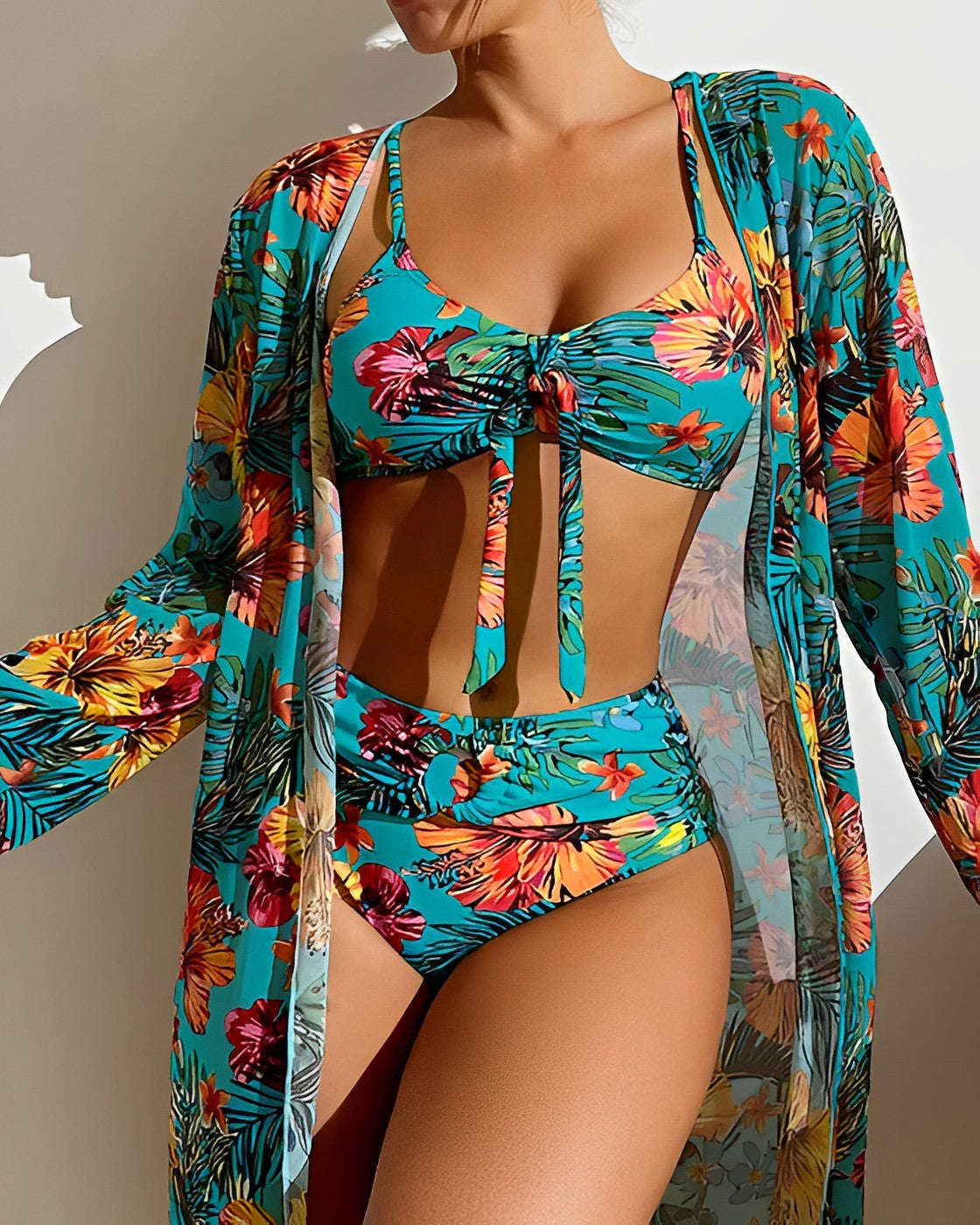 Lola – Women Tropical Print Bikini Set  - Image 7