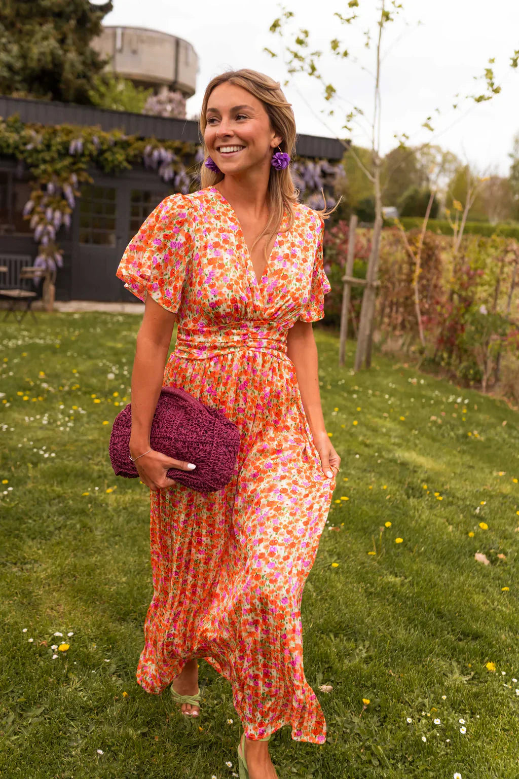 Anja – Defined Waist & Flowy Summer Cut Dress - Image 2