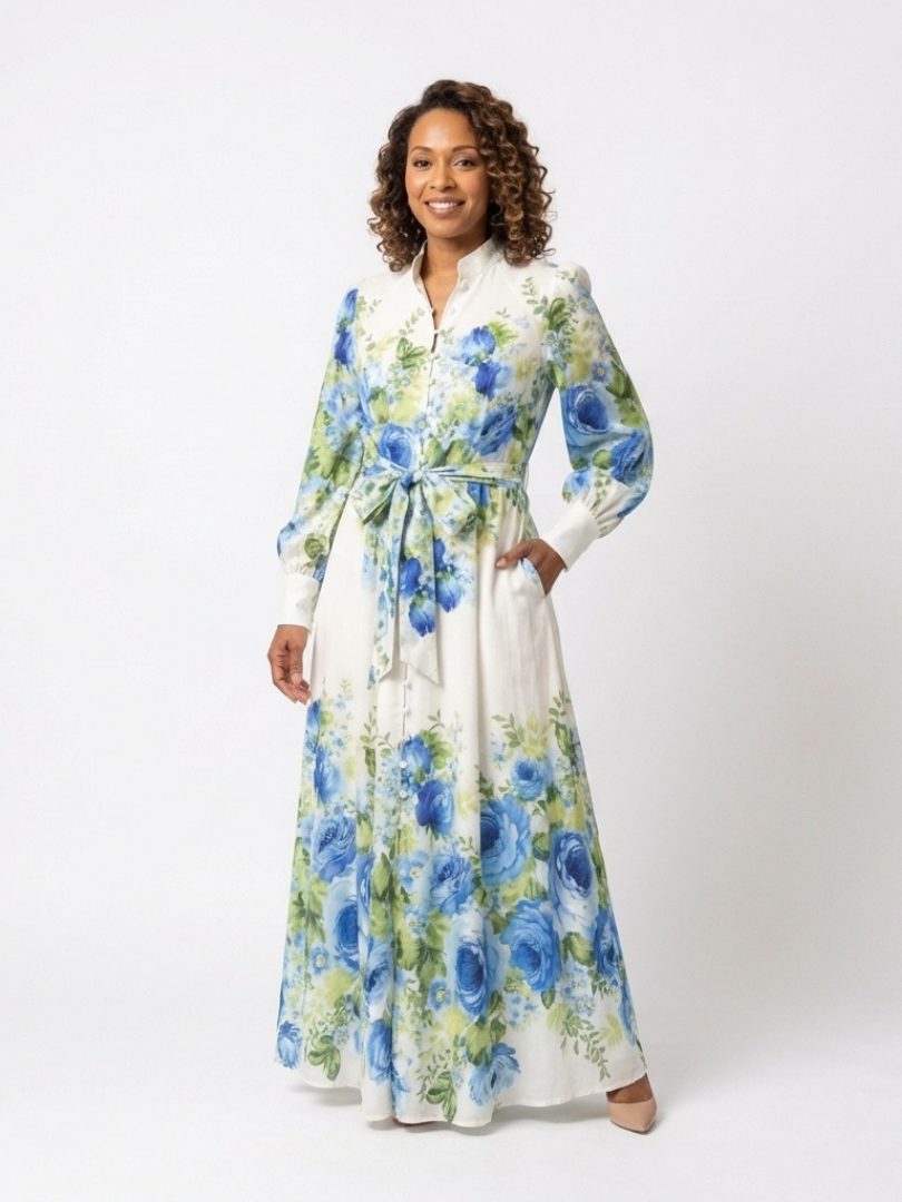 Clara – Elegantes Langarmkleid für Damen - Image 4