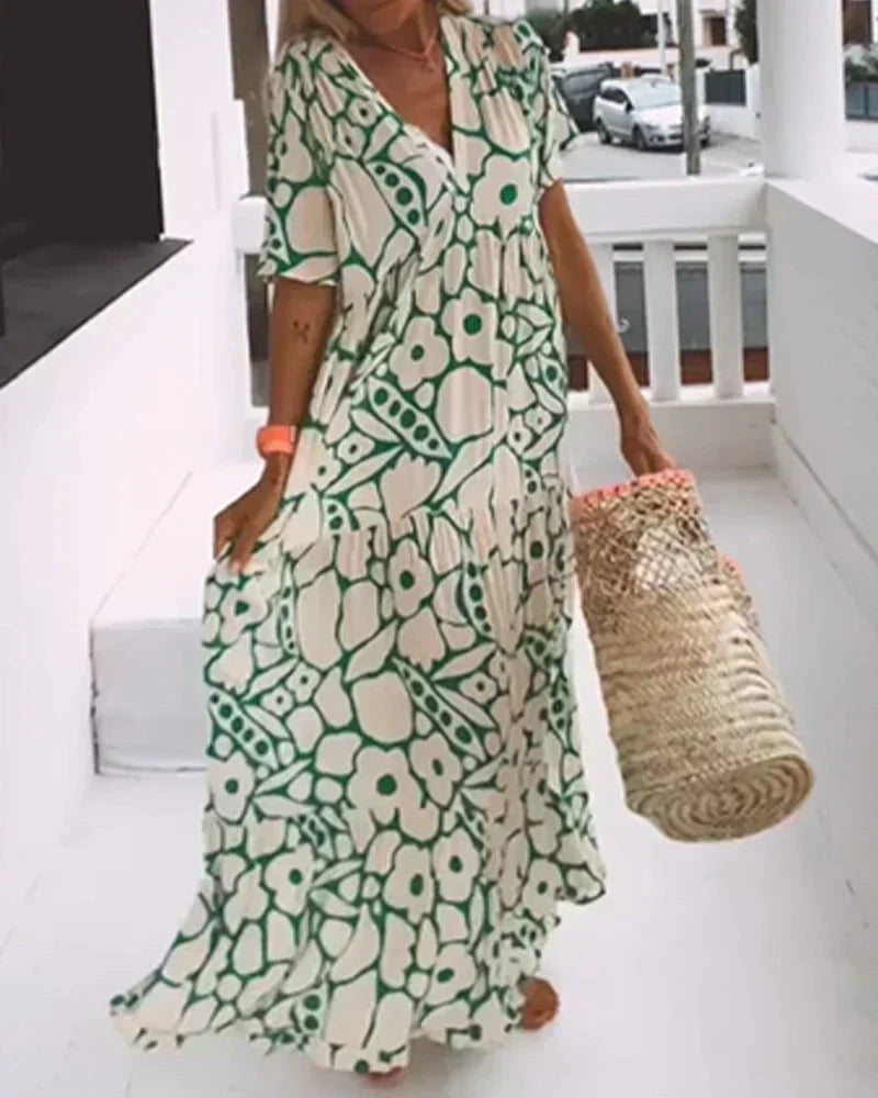 Karin – Women Floral Print Maxi Dress - Image 8