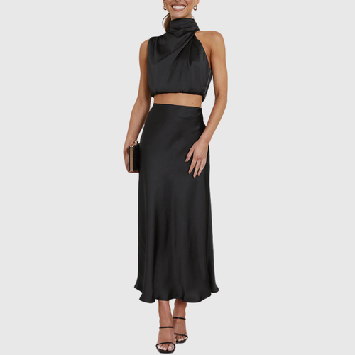 Annika – Elegantes Satin-Set für Damen - Image 2