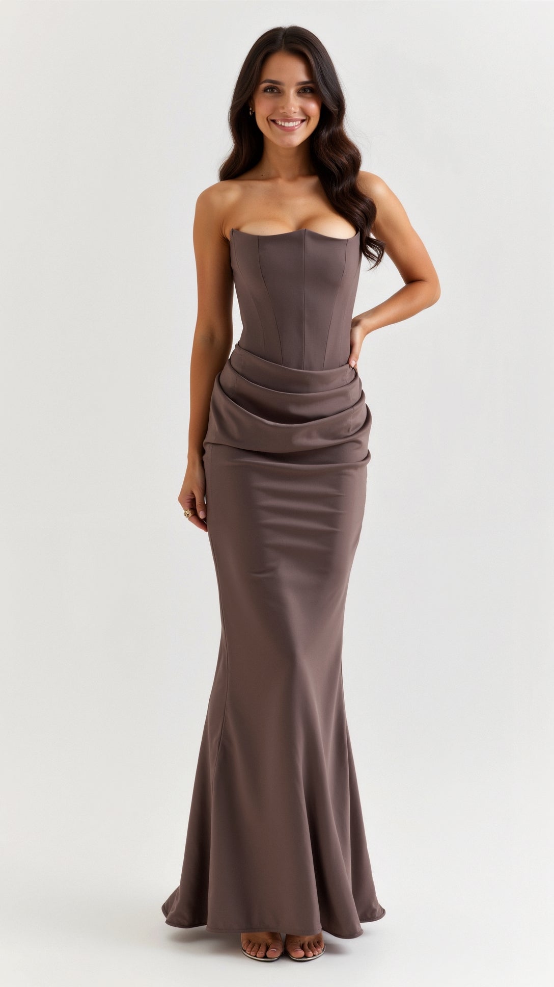Ella – Women Strapless Evening Gown - Image 4