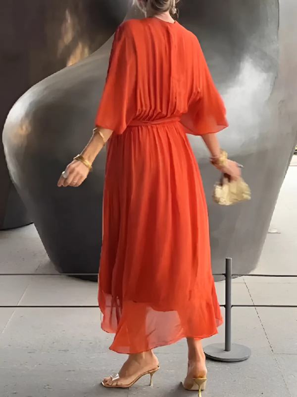 Vanessa – Women Elegant Wrap Dress - Image 7