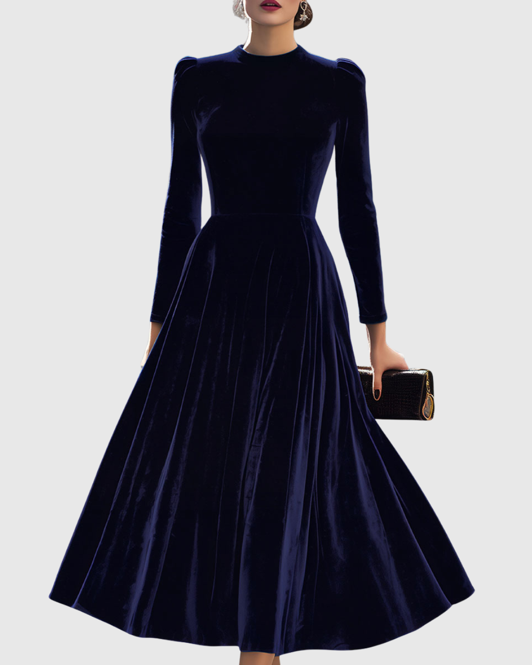 Verena – Elegant Long Sleeve Dress - Image 1