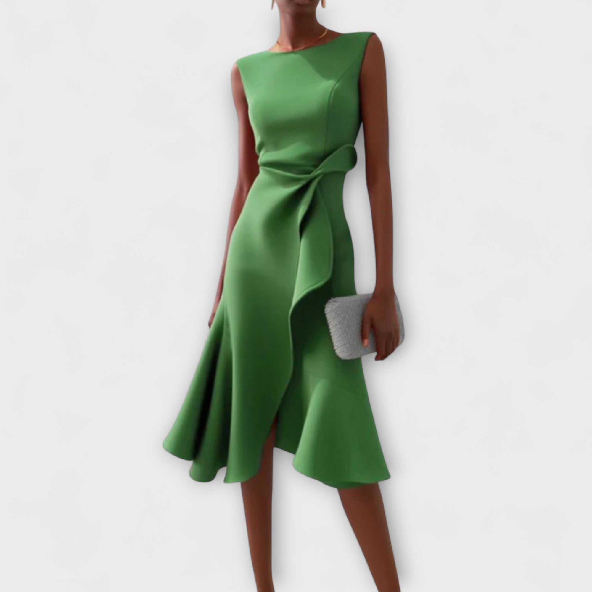 Maya – Women Elegant Wrap Midi Dress - Image 6