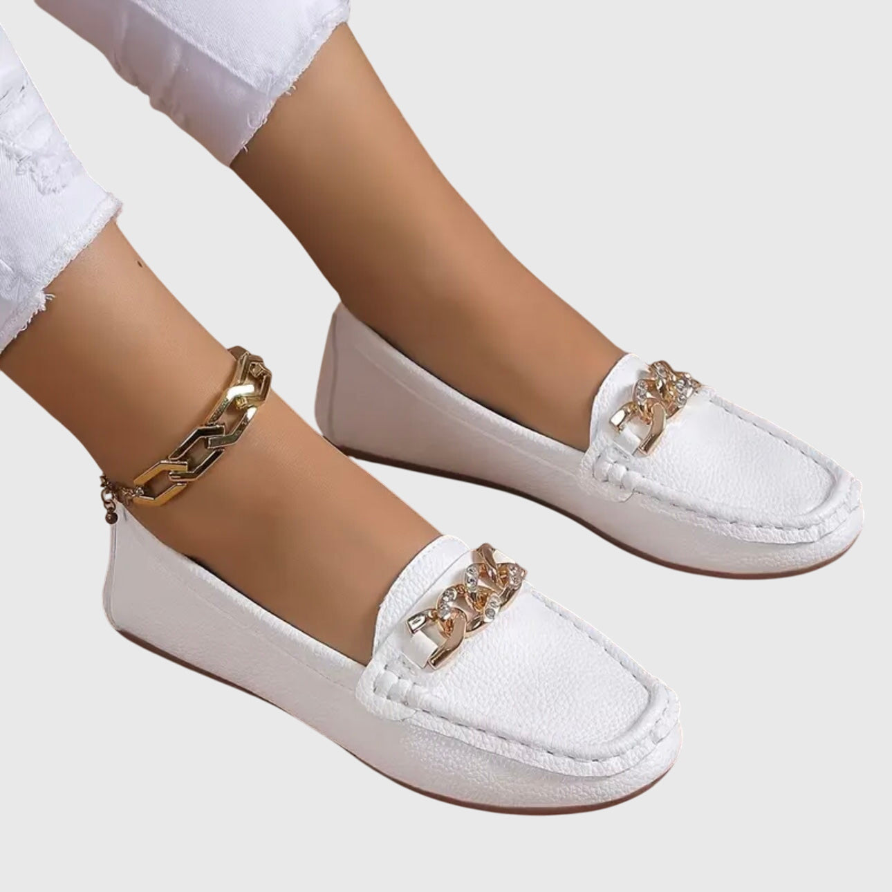 Anja – Women Stylish Chain Detail Shoes - Image 5
