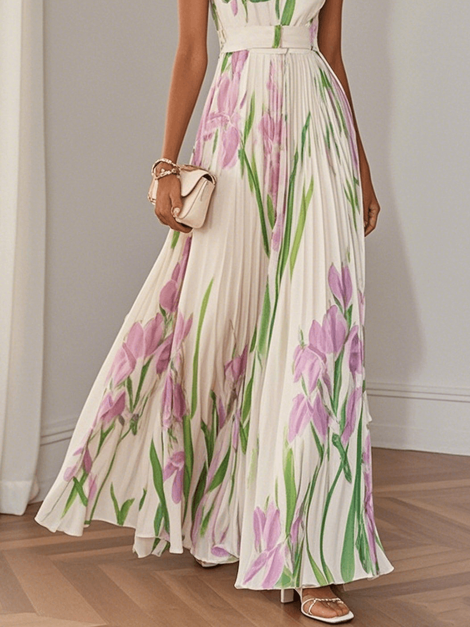 Lieselotte – Women Floral Print Maxi Dress - Image 7