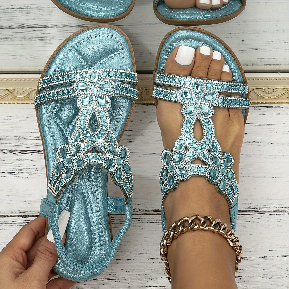 Karina – Elegant Boho Summer Sandals - Image 1