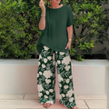 Daniela – Women Floral Print Wide Leg Outfit - Image 1