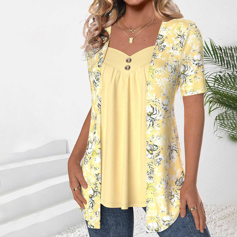 Verena – Floral Summer Blouse - Image 2