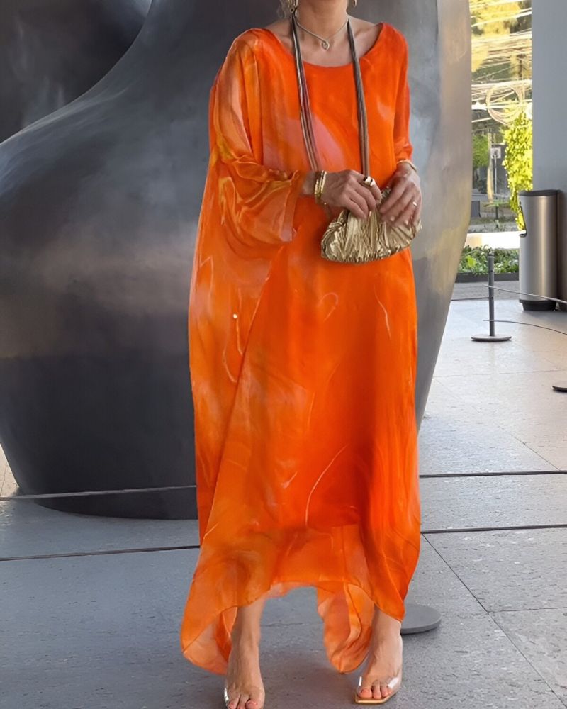 Ella – Women Fslowing Chiffon Dres - Image 6