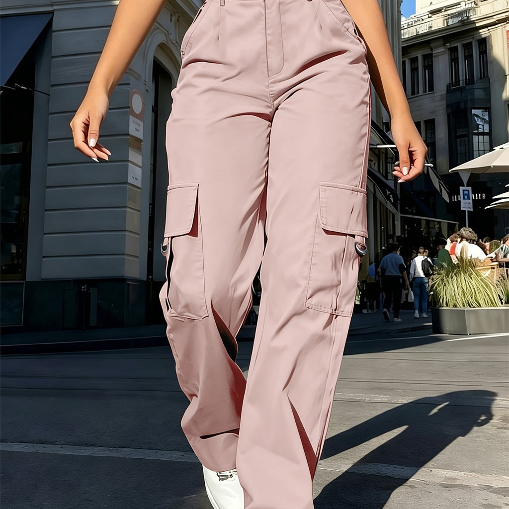 Cargo Pants Women's High Waisted with Pockets - Image 13