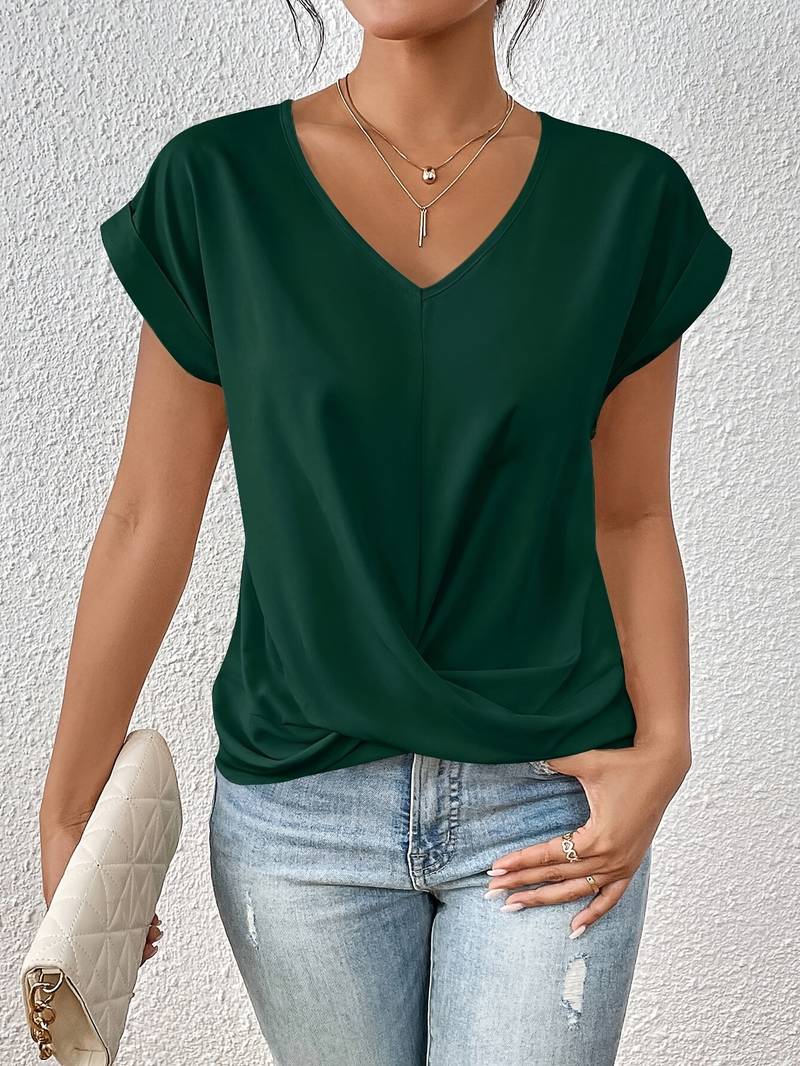 Mila – Women Casual V-Neck Blouse - Image 2