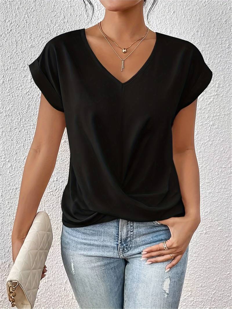 Mila – Women Casual V-Neck Blouse - Image 4