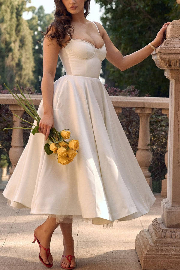 Marie – Strapless V-neck sleeveless Dress - Image 27