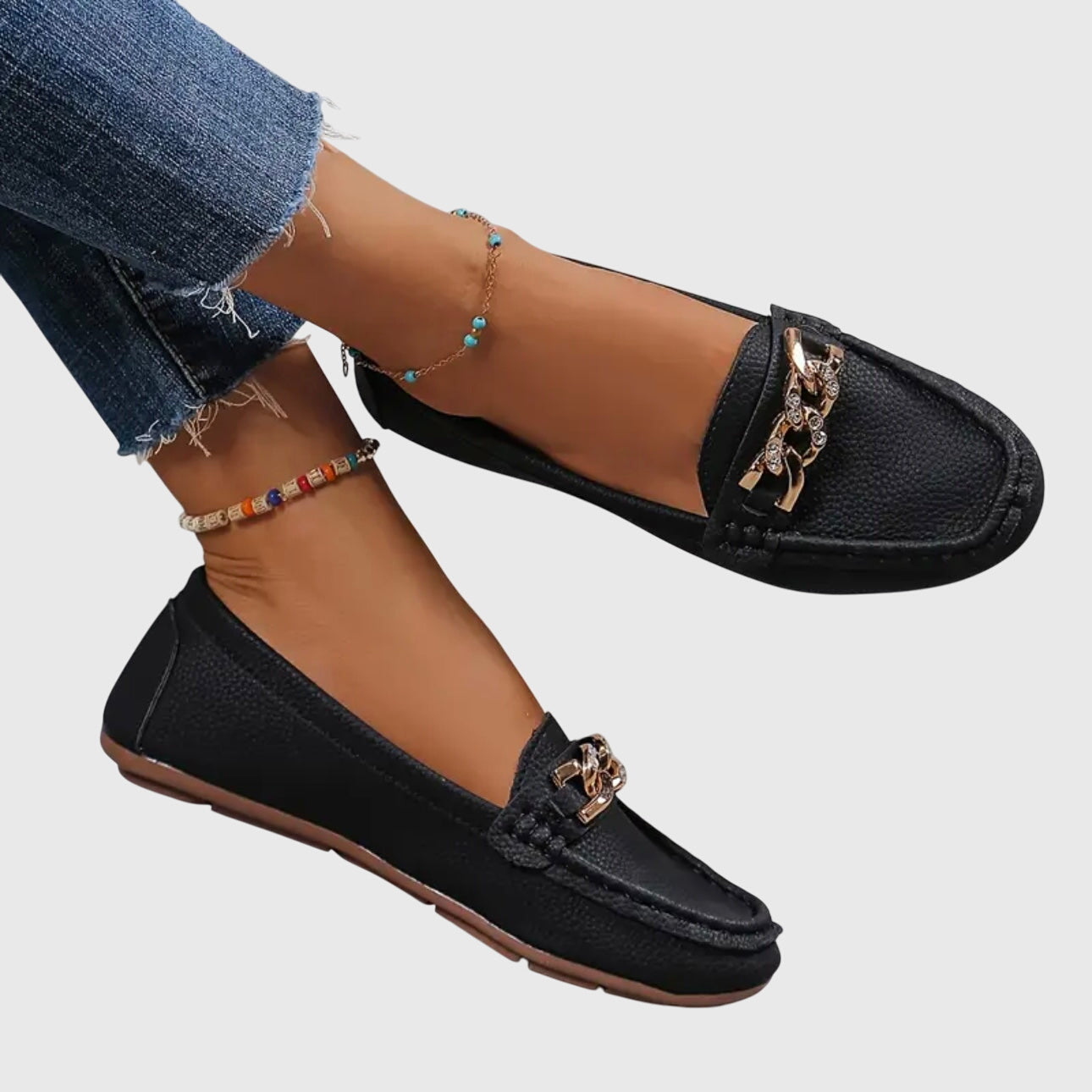 Anja – Women Stylish Chain Detail Shoes - Image 4