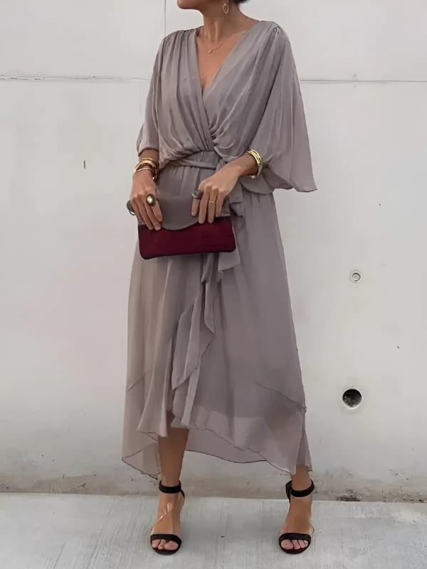 Vanessa – Women Elegant Wrap Dress - Image 5