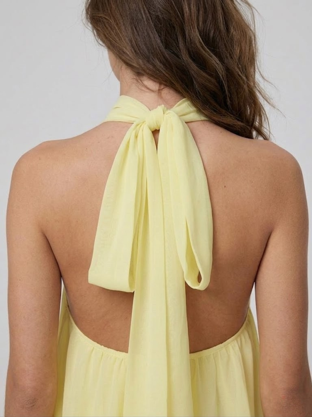 Verena – Flowy Halter with High Neck Dress - Image 11