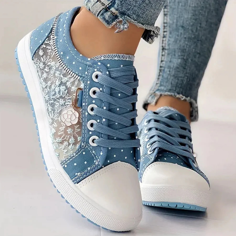 Lola – Women Casual Lace-Up Sneakers - Image 5